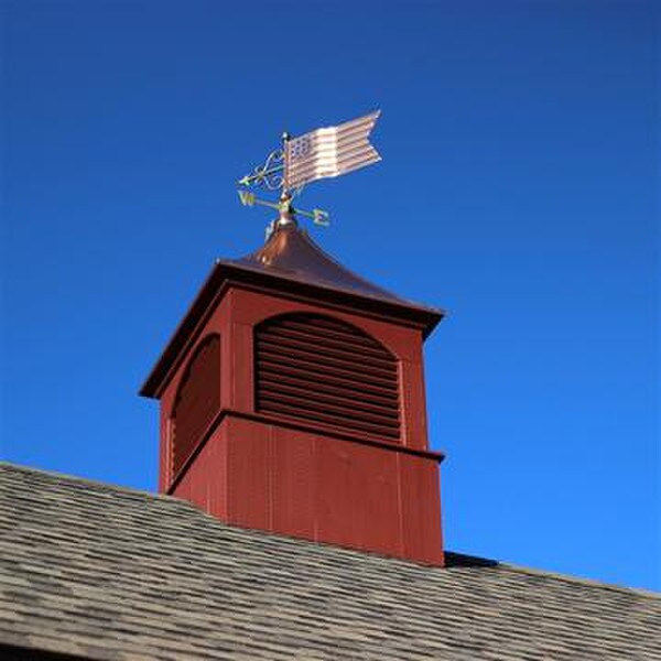 Directional American Flag Weathervane Copper Patriotic Statuary Artwork